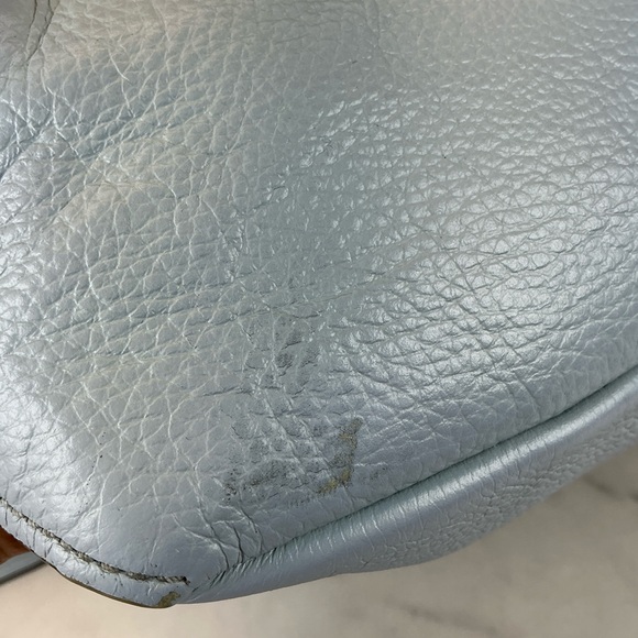 Coach Abby Hobo Baby Blue Duffle Shoulder Leather Bag Rehab - Picture 13 of 16